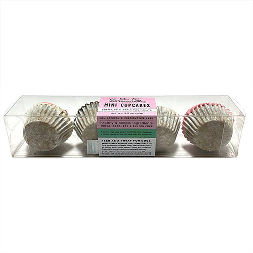 Mini Dog Cupcakes Box – Wheat-Free, All-Natural, 4 Pack