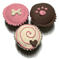 Mini Dog Cupcakes – Peanut Butter Apple, Spring Colors, 15 Pack