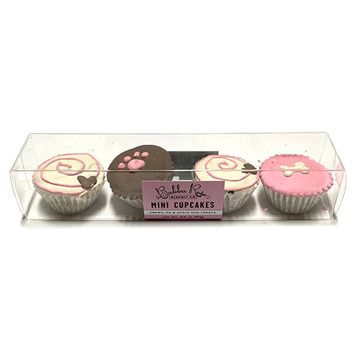 Mini Dog Cupcakes Box – Wheat-Free, All-Natural, 4 Pack