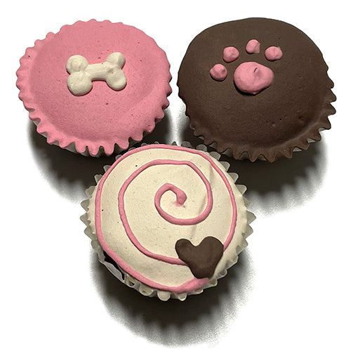 Mini Dog Cupcakes Box – Wheat-Free, All-Natural, 4 Pack