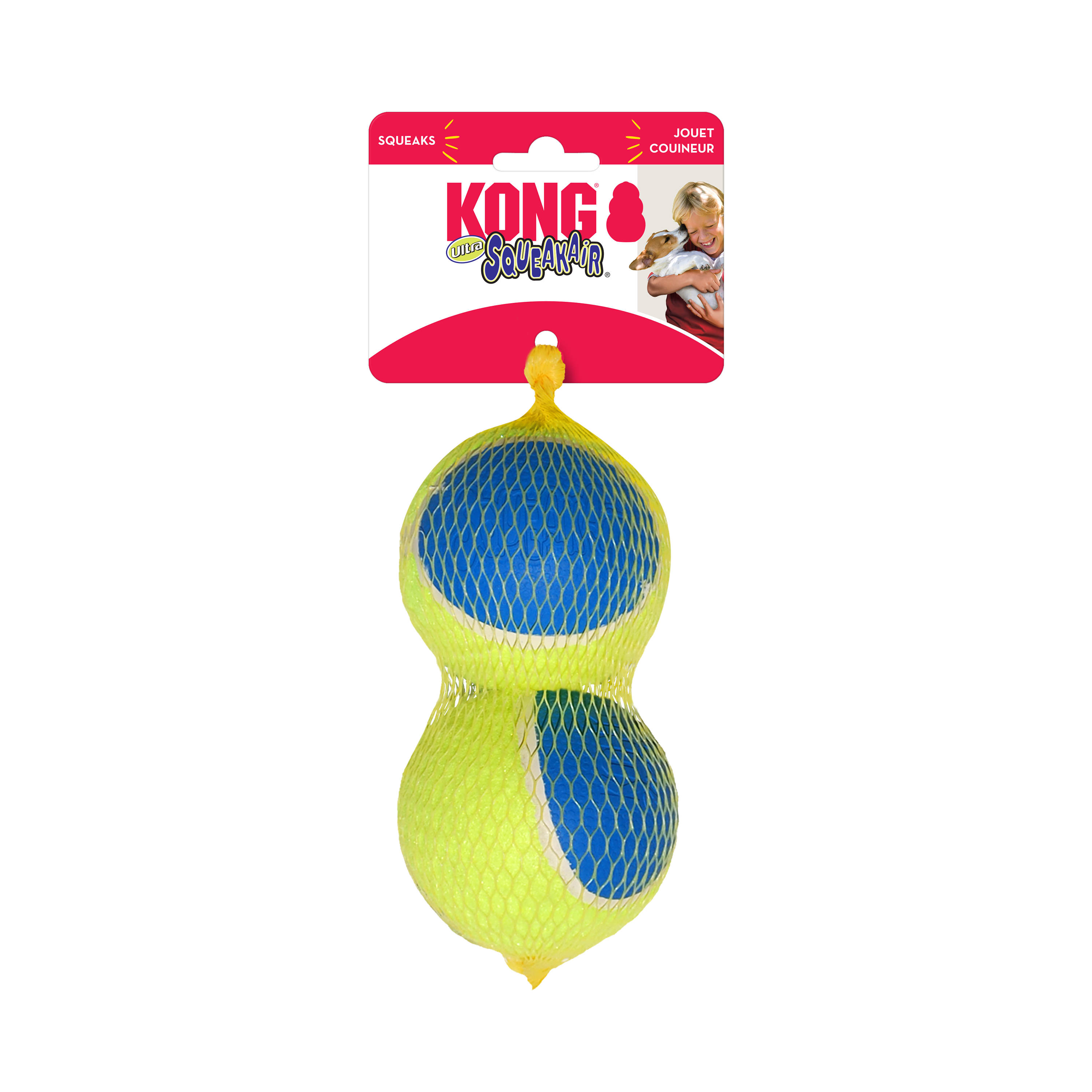 KONG SqueakAir Ultra Balls Dog Fetch Toy with Squeaker