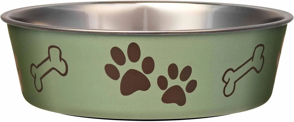 Stainless Steel Dog & Cat Bowl | Spill-Resistant Feeding Bowl (various colors)