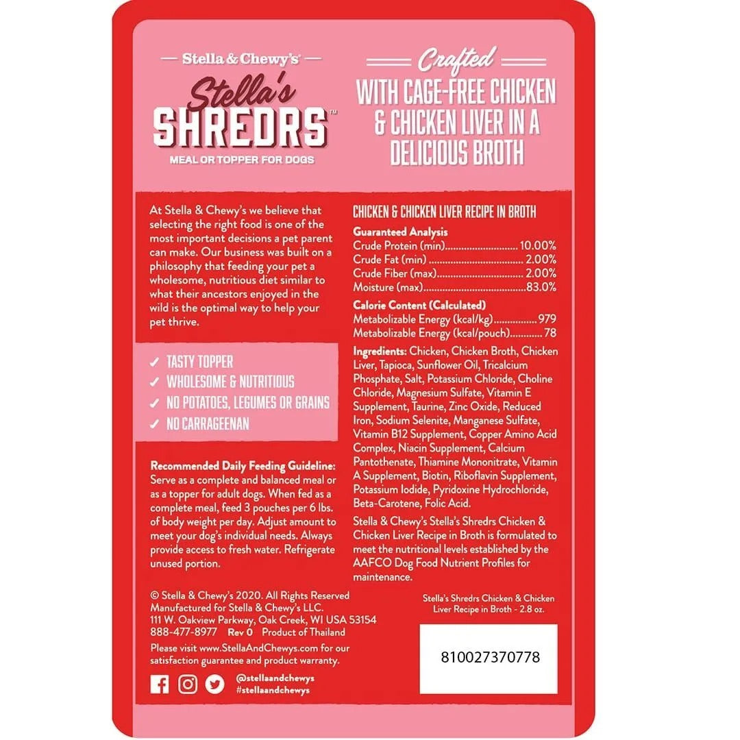 Shredded Chicken & Chicken Liver Dog Food Topper