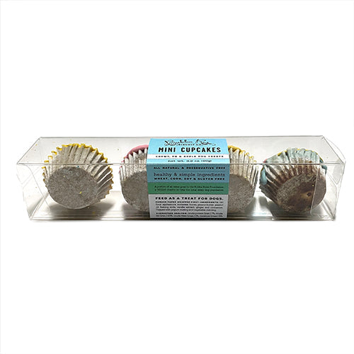 Mini Dog Cupcakes Box – Chewy, All-Natural Assorted Treats (4 Pack)