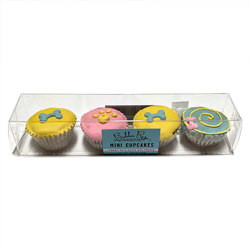 Mini Dog Cupcakes Box – Chewy, All-Natural Assorted Treats (4 Pack)