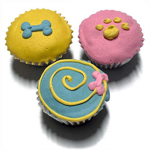 Mini Dog Cupcakes Box – Chewy, All-Natural Assorted Treats (4 Pack)
