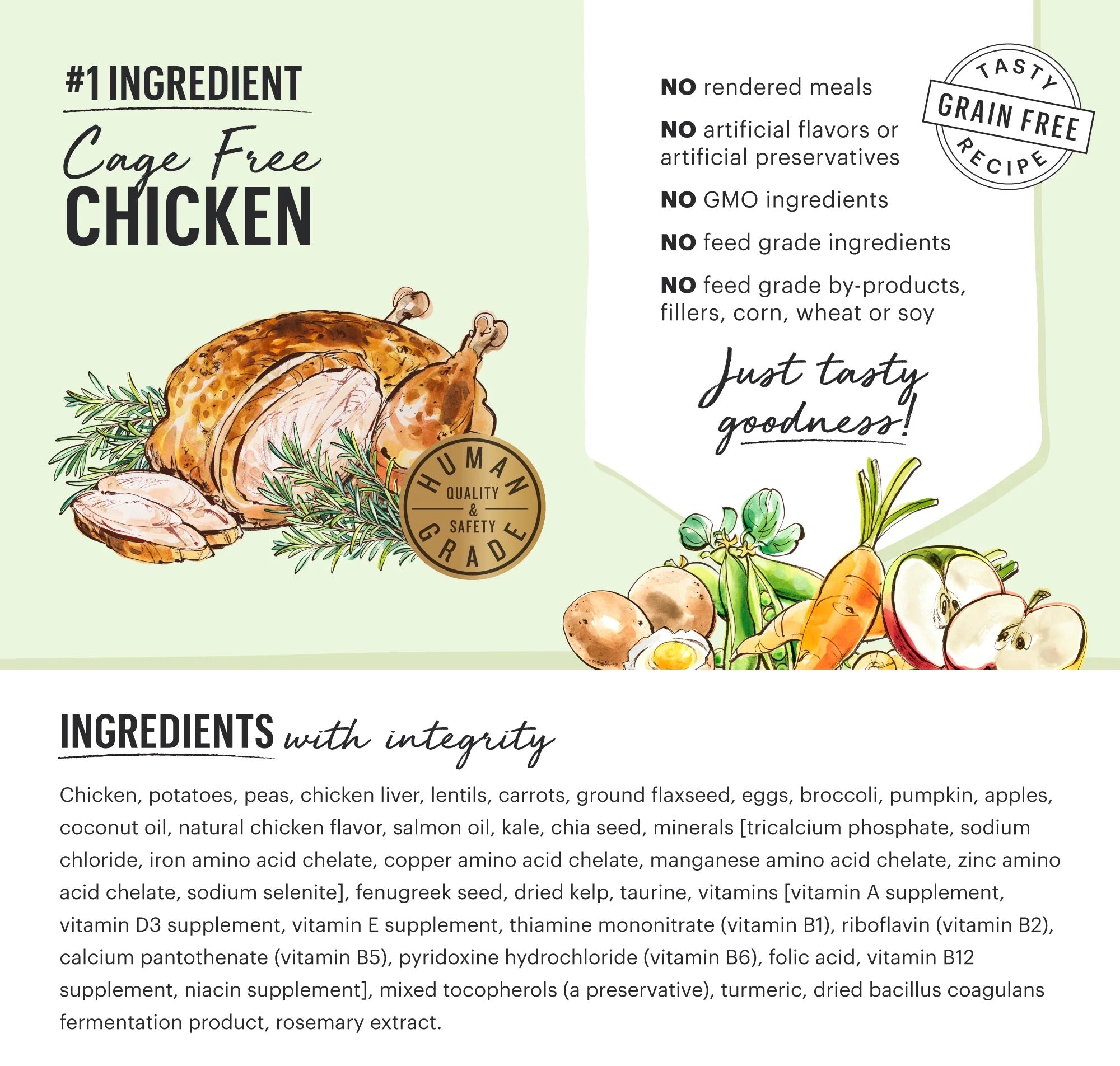 Grain Free Chicken Whole Food Clusters for Dogs