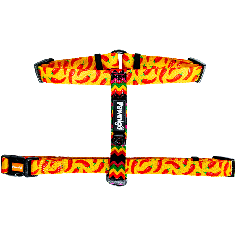 Taco Tuesday Free-Fit Dog Harness – Hot Pepper Print