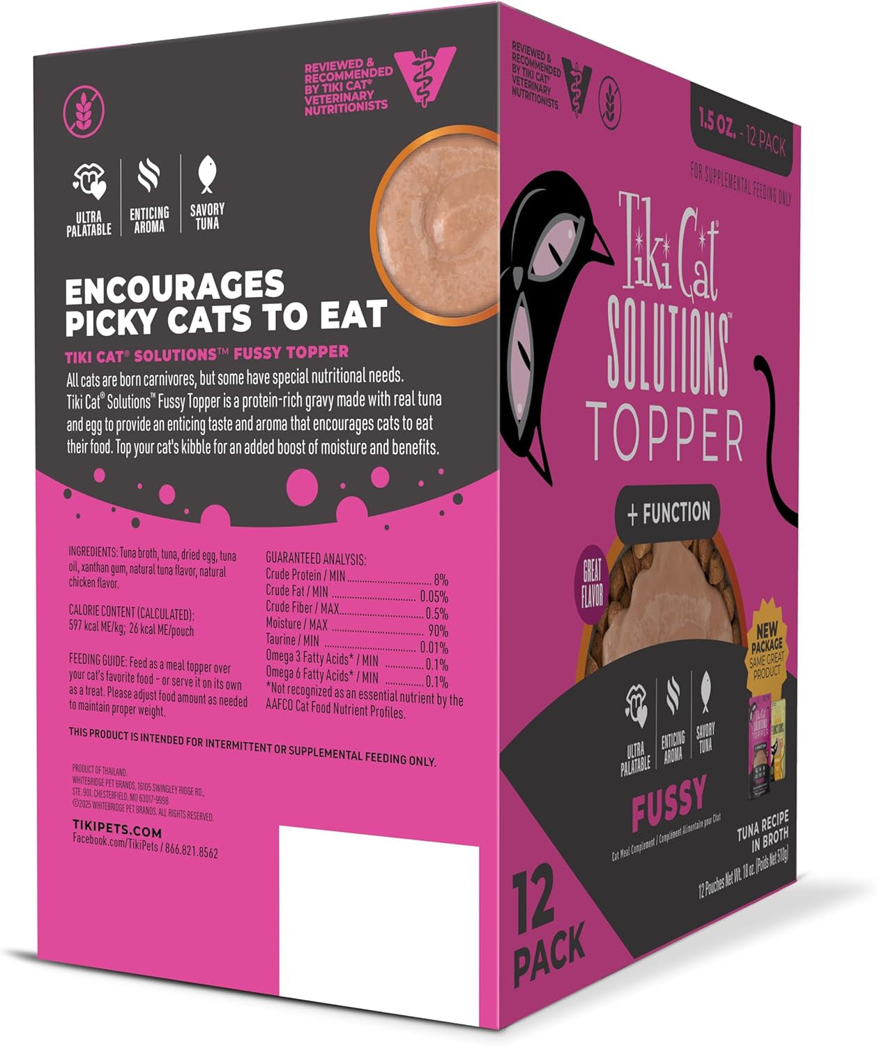 Tuna & Egg Gravy Cat Food Topper, Grain-Free, Non-GMO