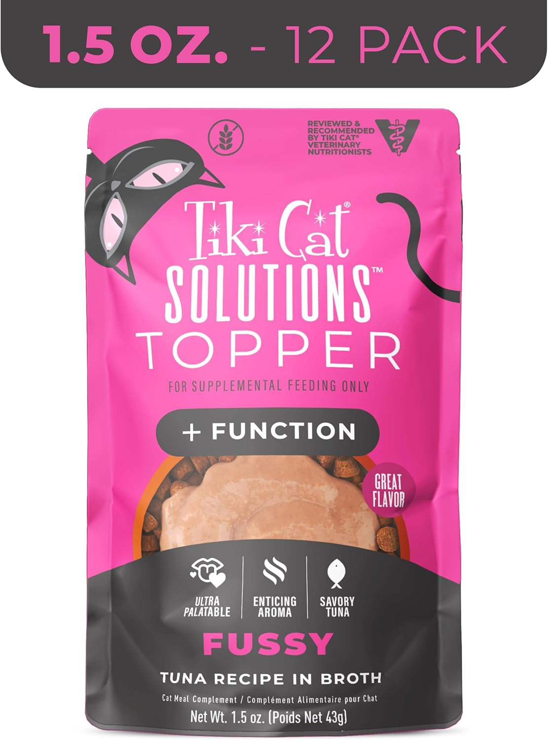 Tuna & Egg Gravy Cat Food Topper, Grain-Free, Non-GMO