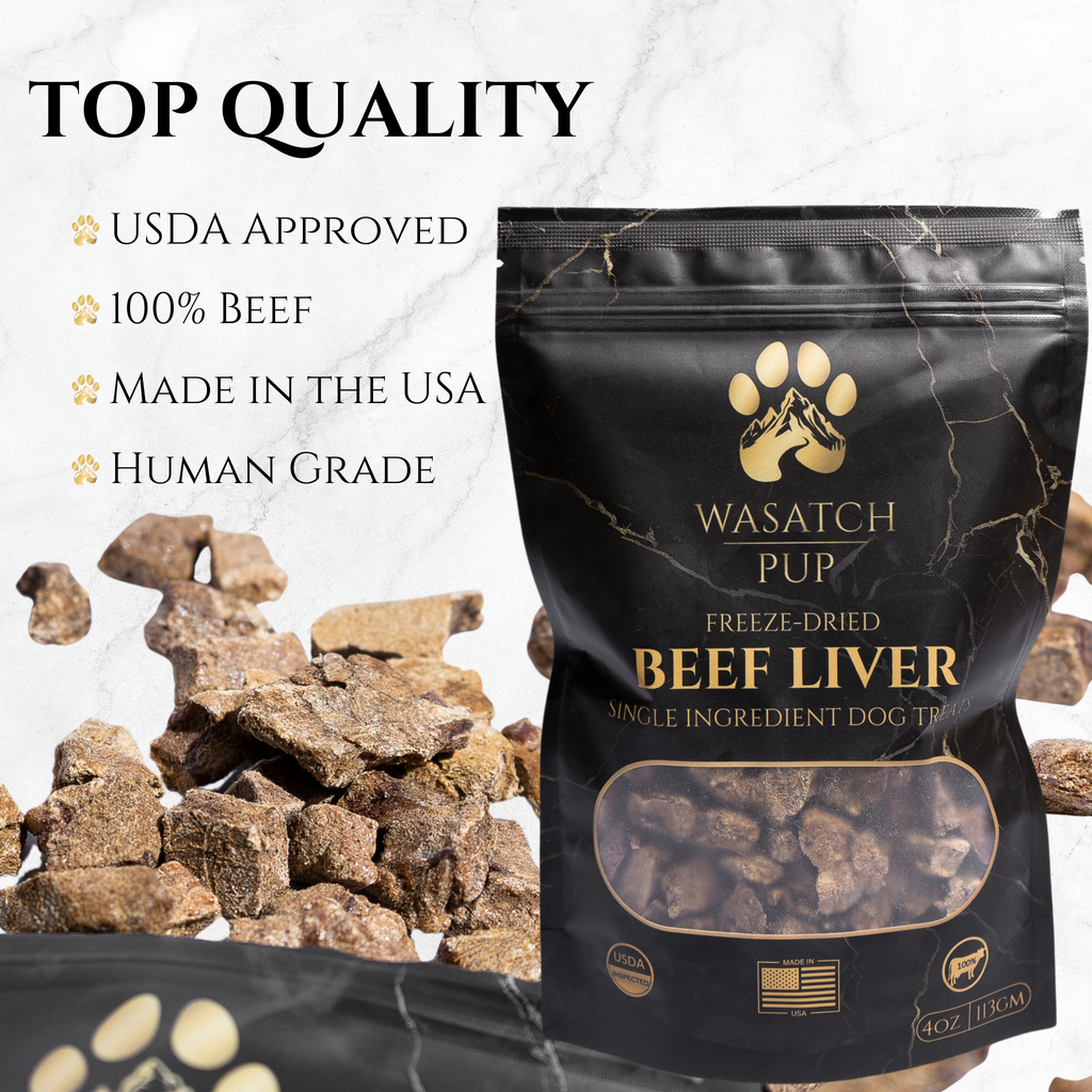 Freeze-Dried Beef Liver Dog Treats, Single Ingredient