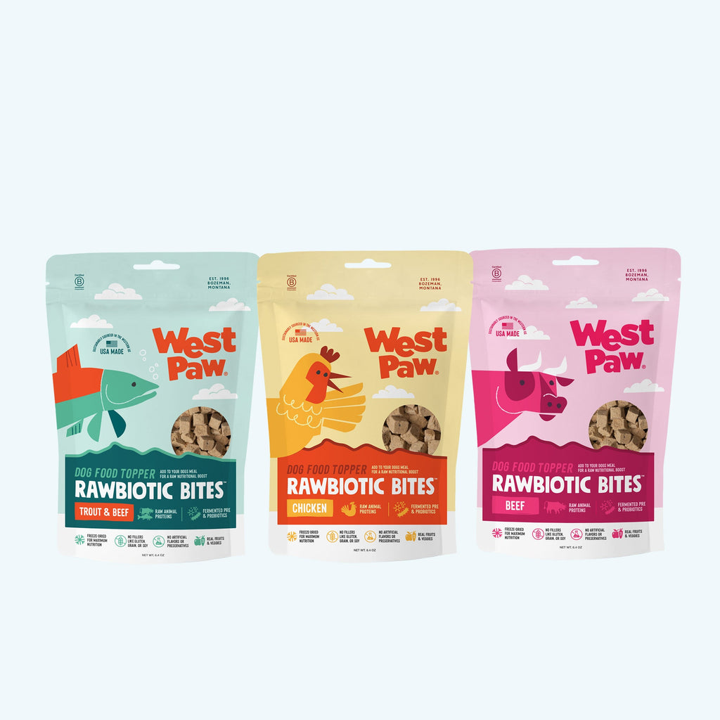 Rawbiotic Bites Dog Meal Topper with Probiotics and Real Ingredients