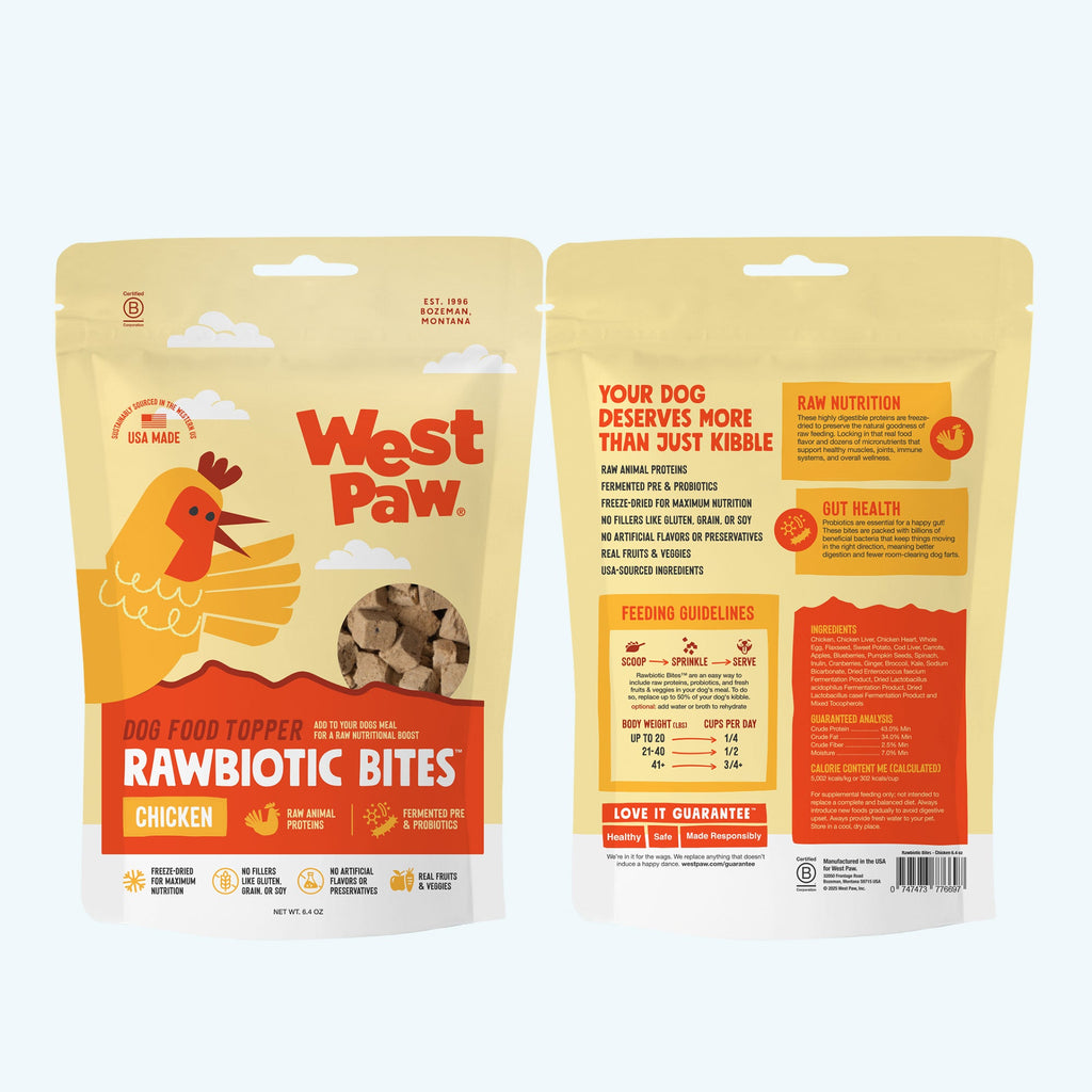 Rawbiotic Bites Dog Food Topper with Probiotics and Raw Protein