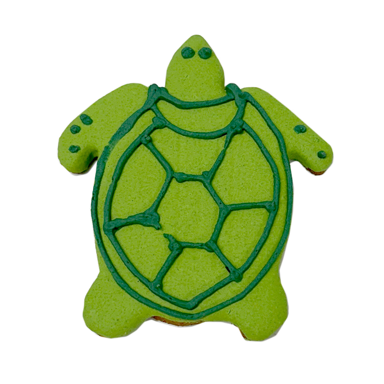 Turtle Cookie Peanut Butter Dog Treat, Wheat-Free, 3.75" Size