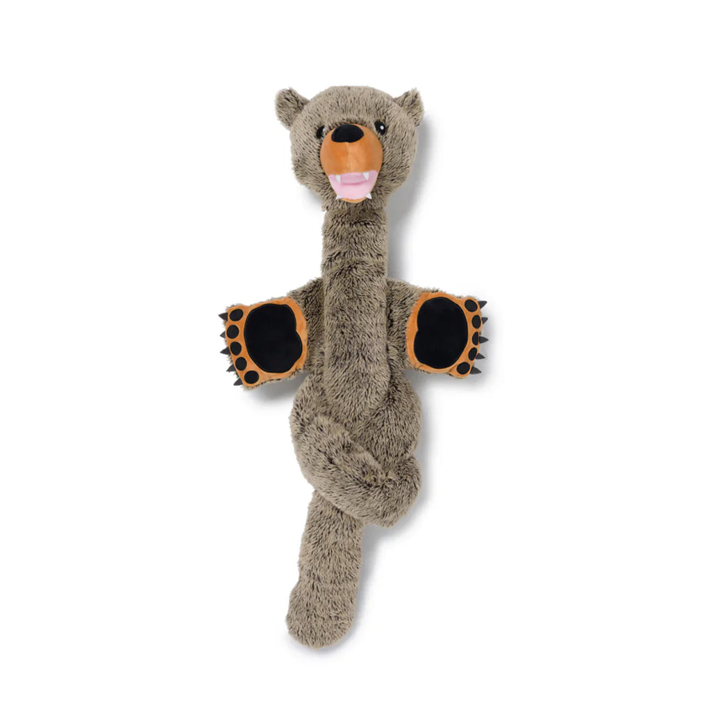 Extra-Long Twisty Plush Dog Toy with Crinkle and Squeakers
