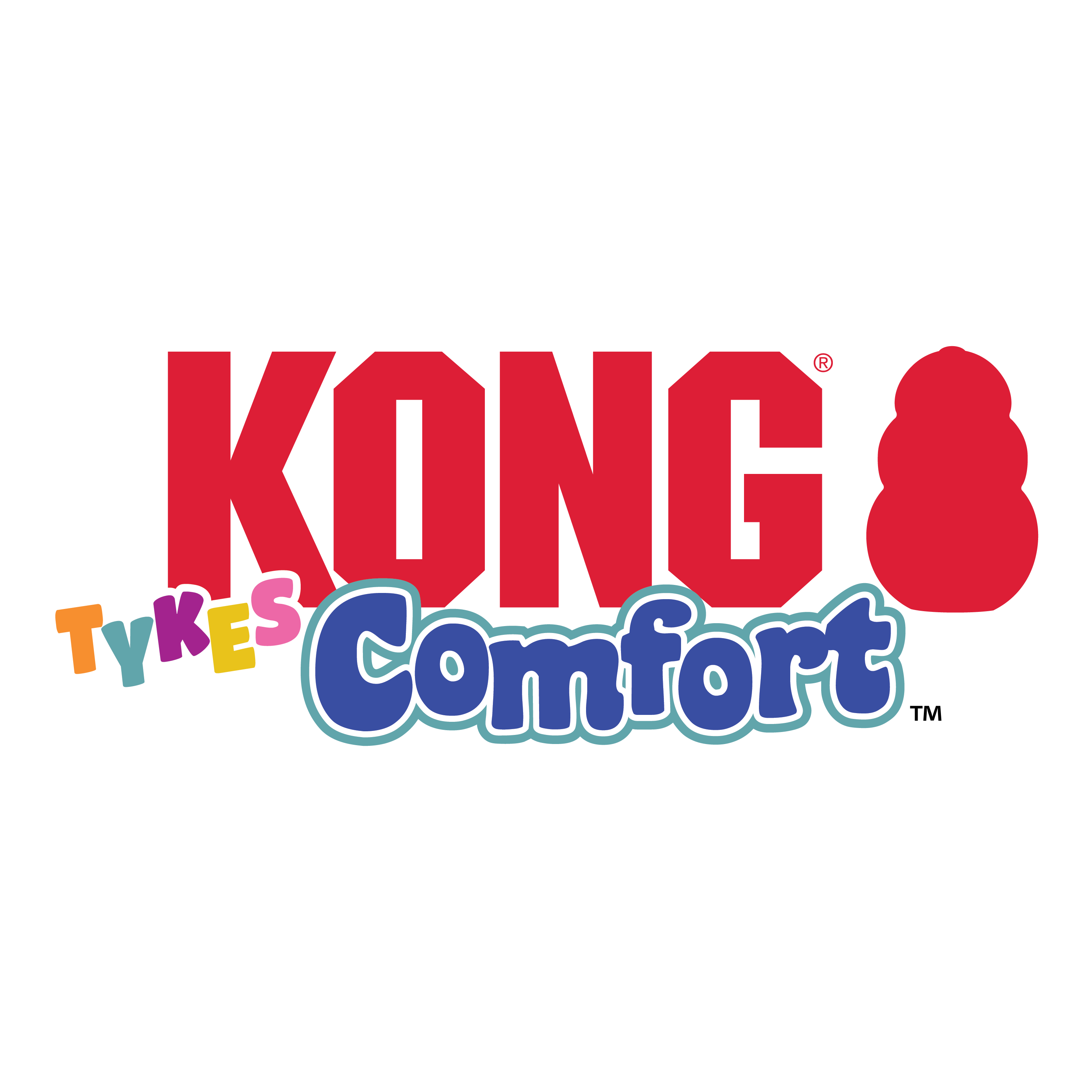 KONG Comfort Tykes Plush Dog Toy with Removable Squeaker