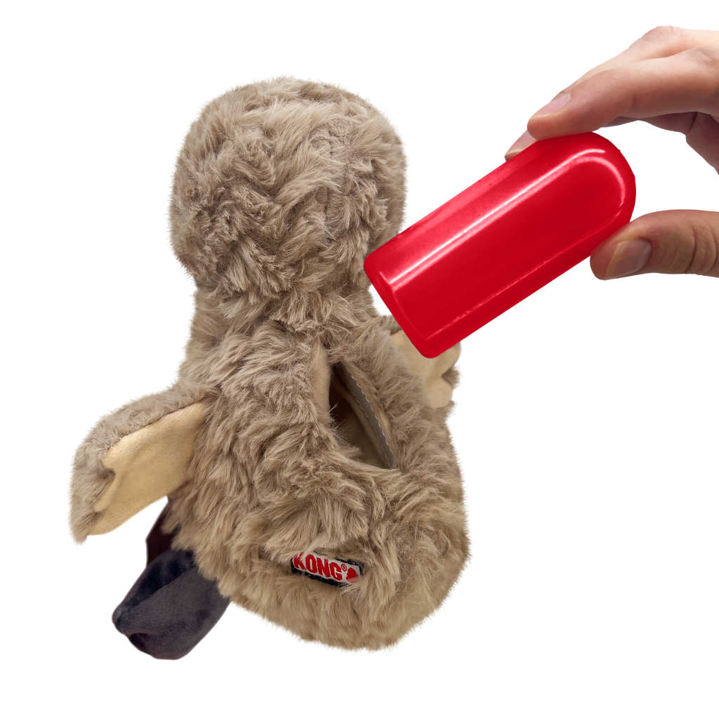 KONG Comfort Tykes Plush Dog Toy with Removable Squeaker
