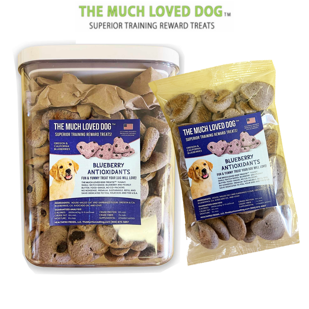 Blueberry Burst Dog Treats with Oat & Garbanzo Bean Flour