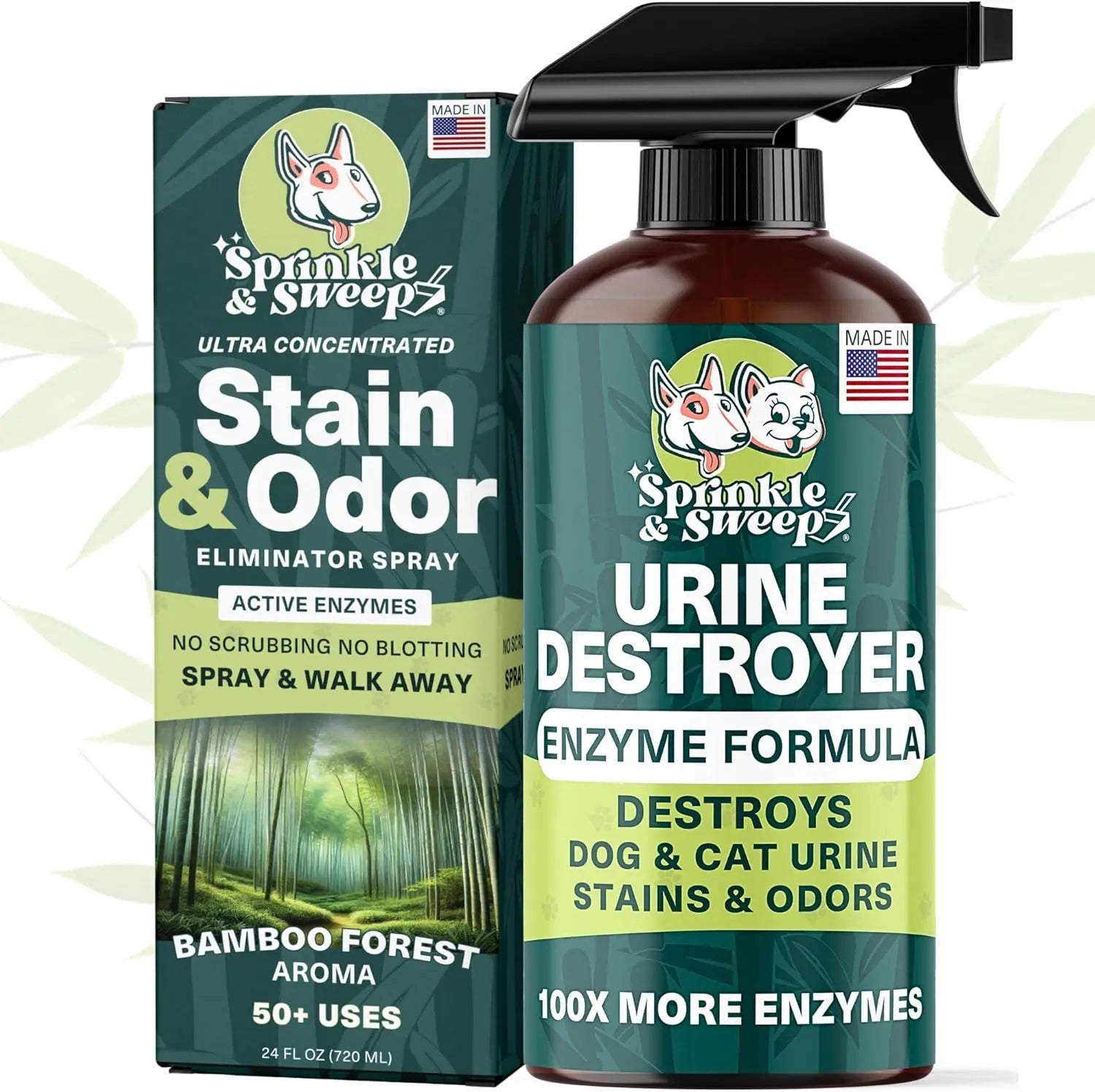 Urine Destroyer Enzyme Cleaner Spray for Pets, 24oz