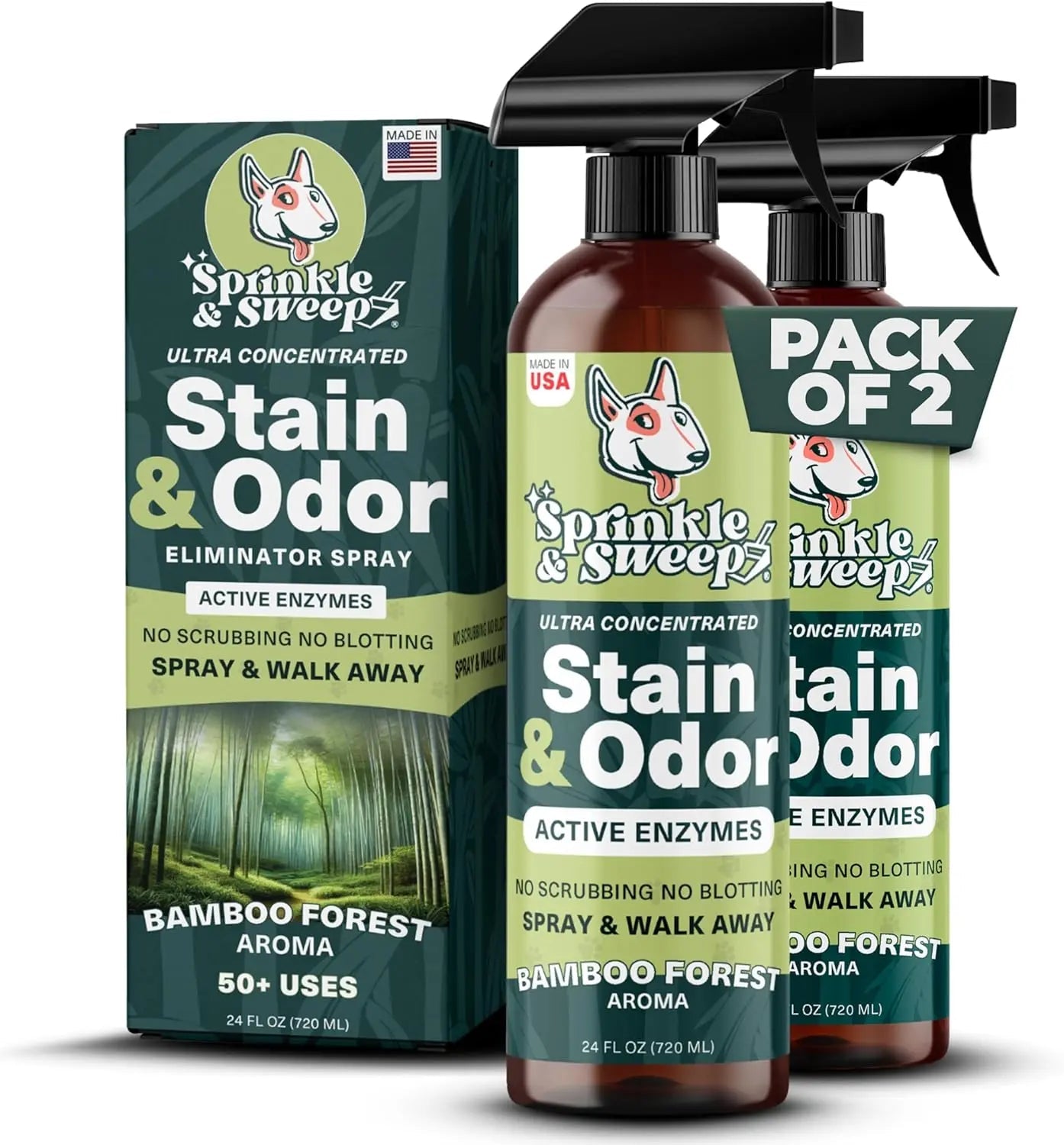 Urine Destroyer Enzyme Cleaner Spray for Pets, 24oz