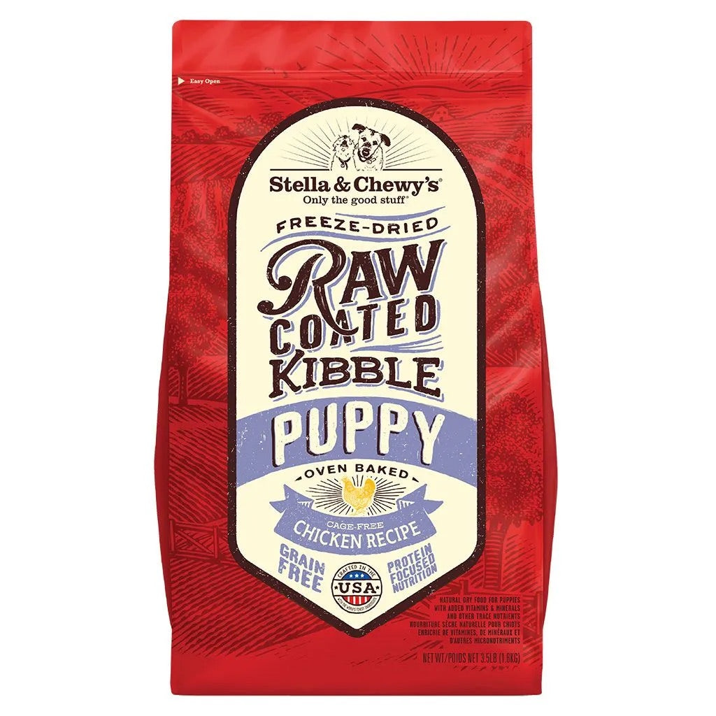 Protein-Rich Baked Dog Kibble with Freeze-Dried Raw Coating
