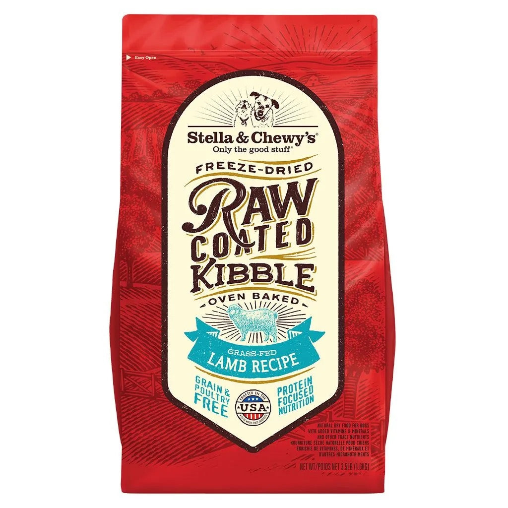 Protein-Rich Baked Kibble with Freeze-Dried Raw Coating for Dogs