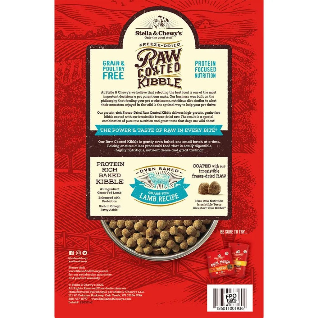 Protein-Rich Baked Kibble with Freeze-Dried Raw Coating for Dogs