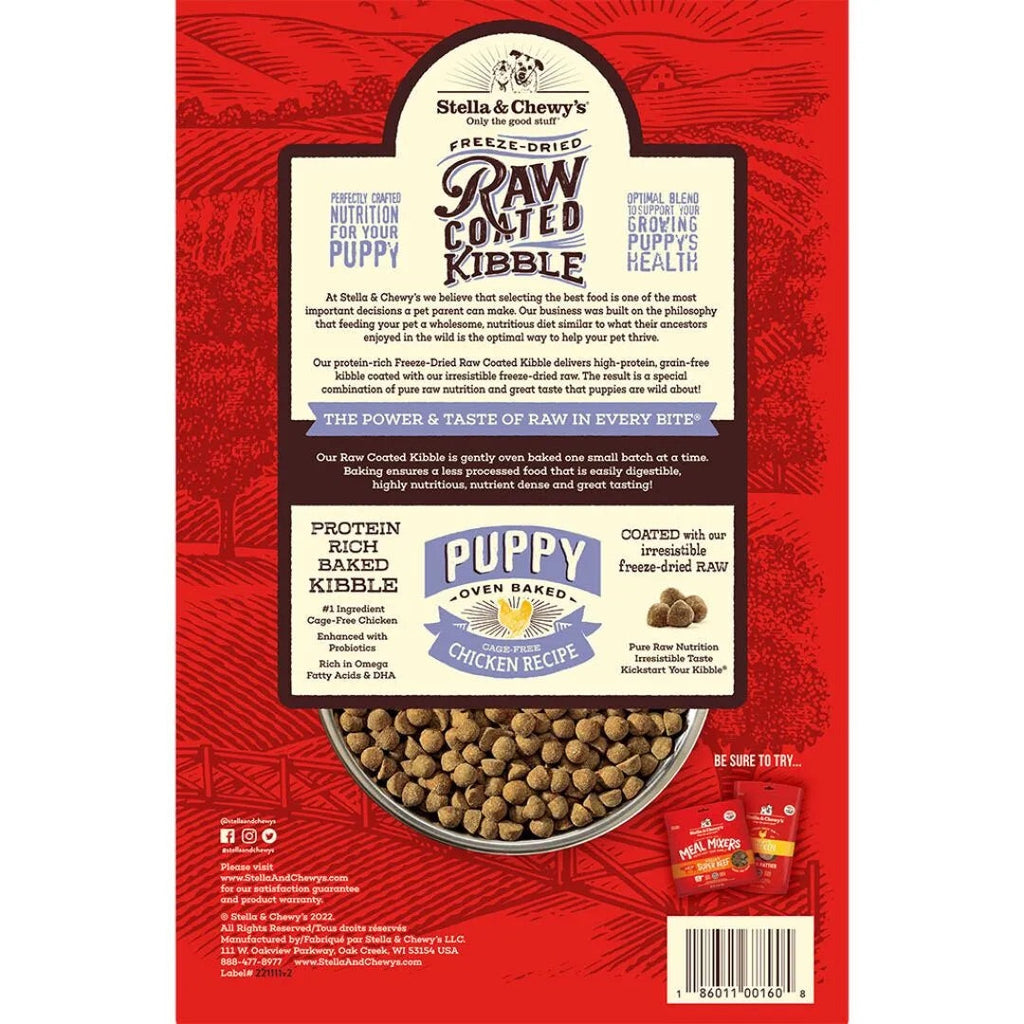 Protein-Rich Baked Dog Kibble with Freeze-Dried Raw Coating