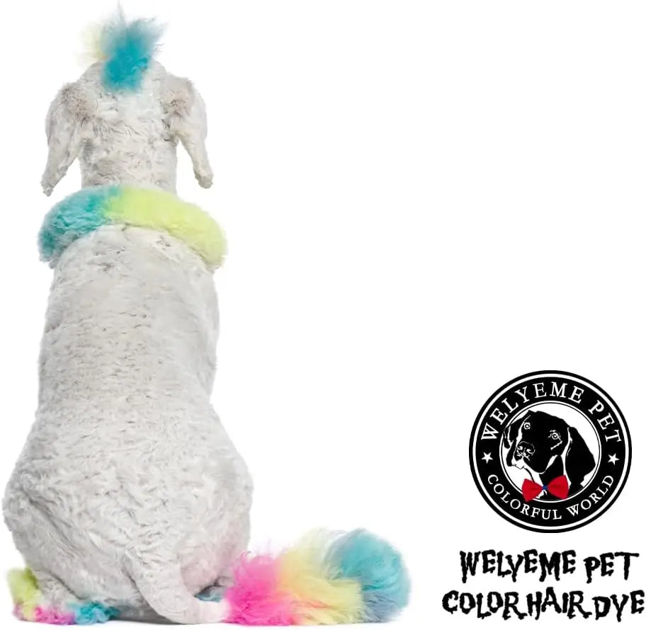Permanent Dog Hair Dye Kit for Light Coats, Complete Application Set