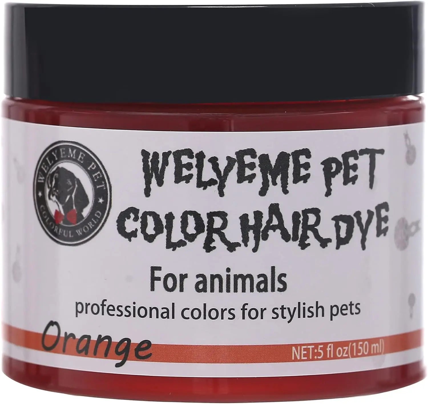 Permanent Dog Hair Dye Kit for Light Coats, Complete Application Set