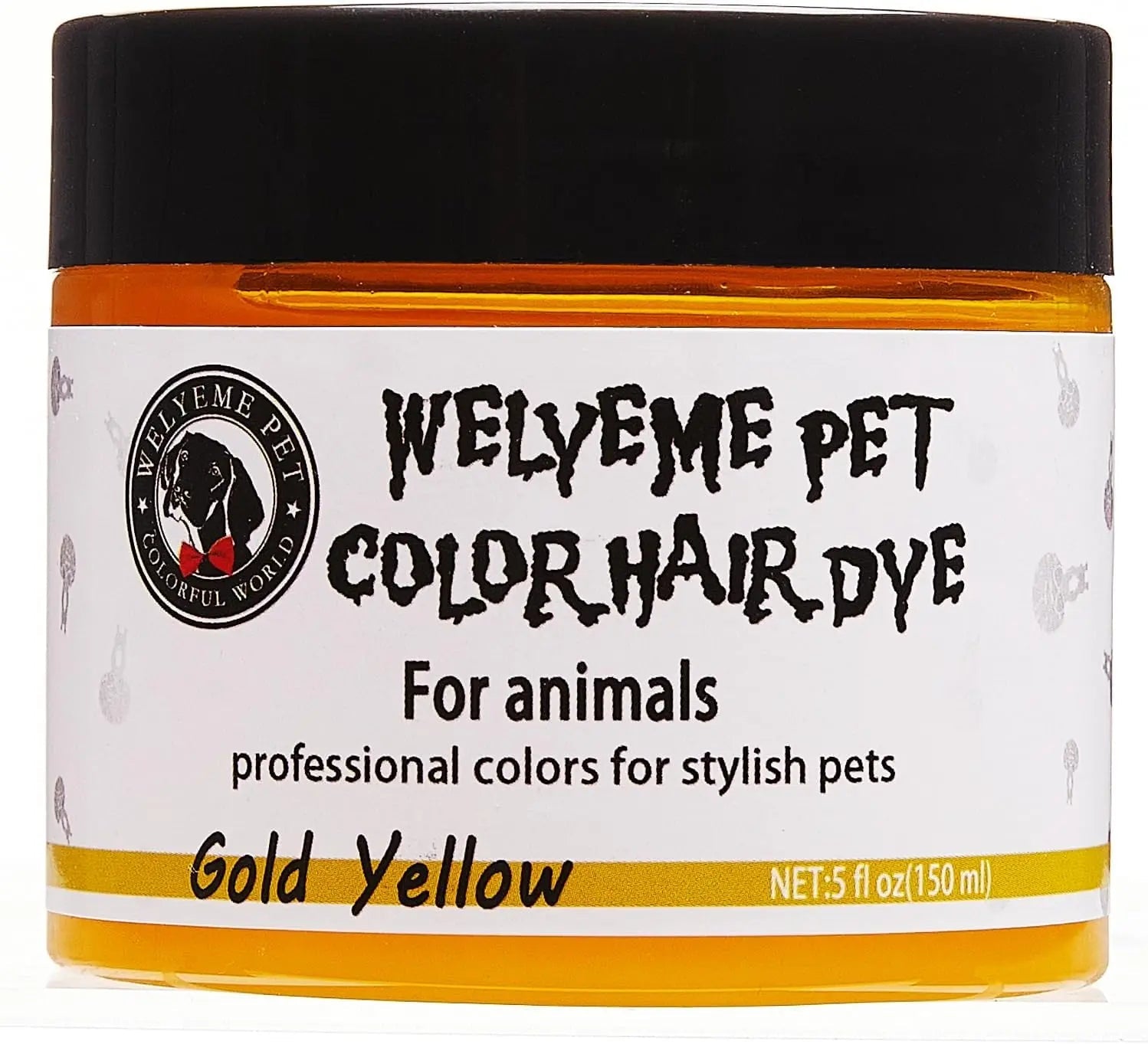 Permanent Dog Hair Dye Kit for Light Coats, Complete Application Set