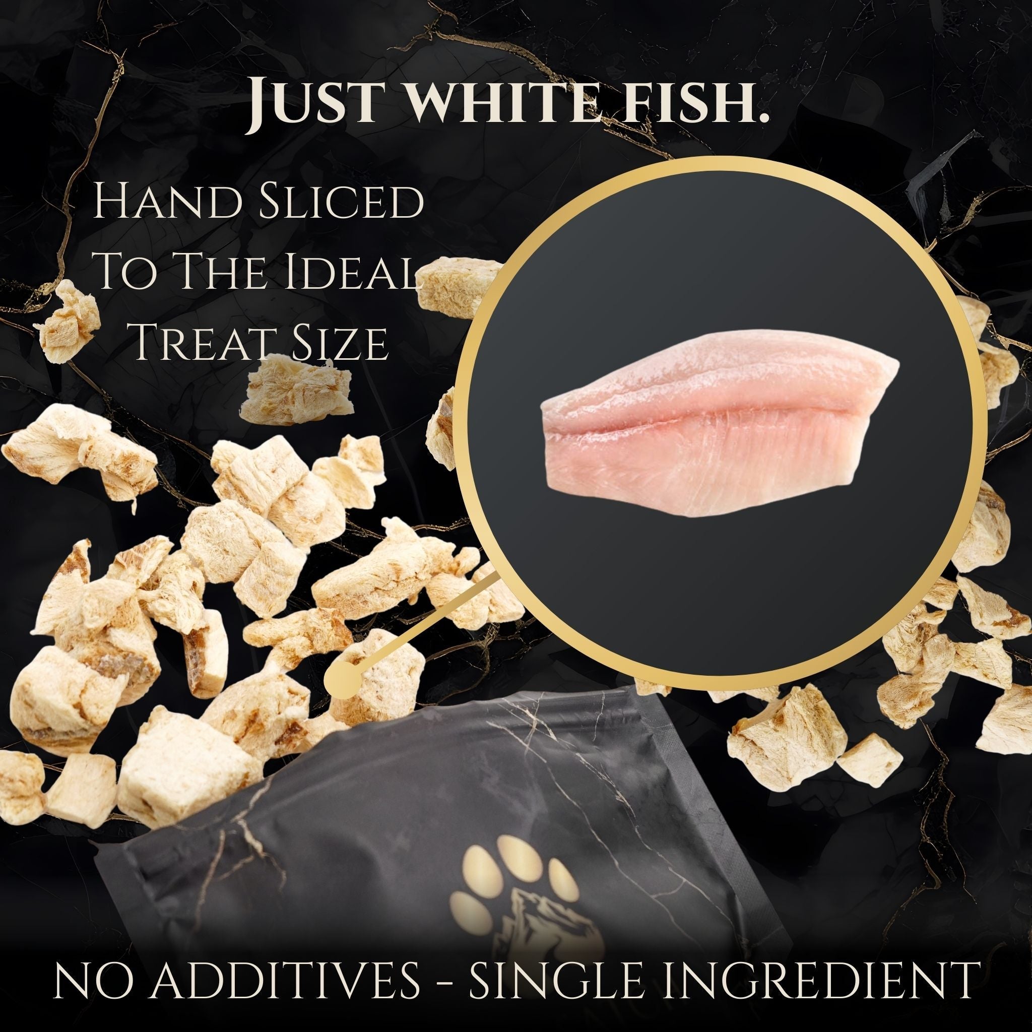 Freeze-Dried Wild Alaskan Whitefish Treats for Dogs & Cats