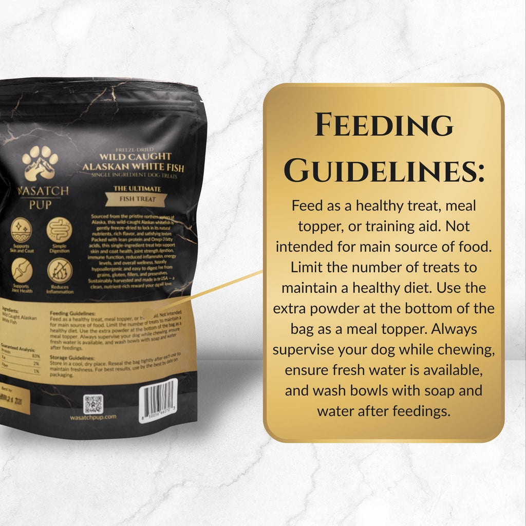 Freeze-Dried Wild Alaskan Whitefish Treats for Dogs & Cats