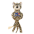 Wubba No Stuff Cheetah Dog Toy with Squeaker