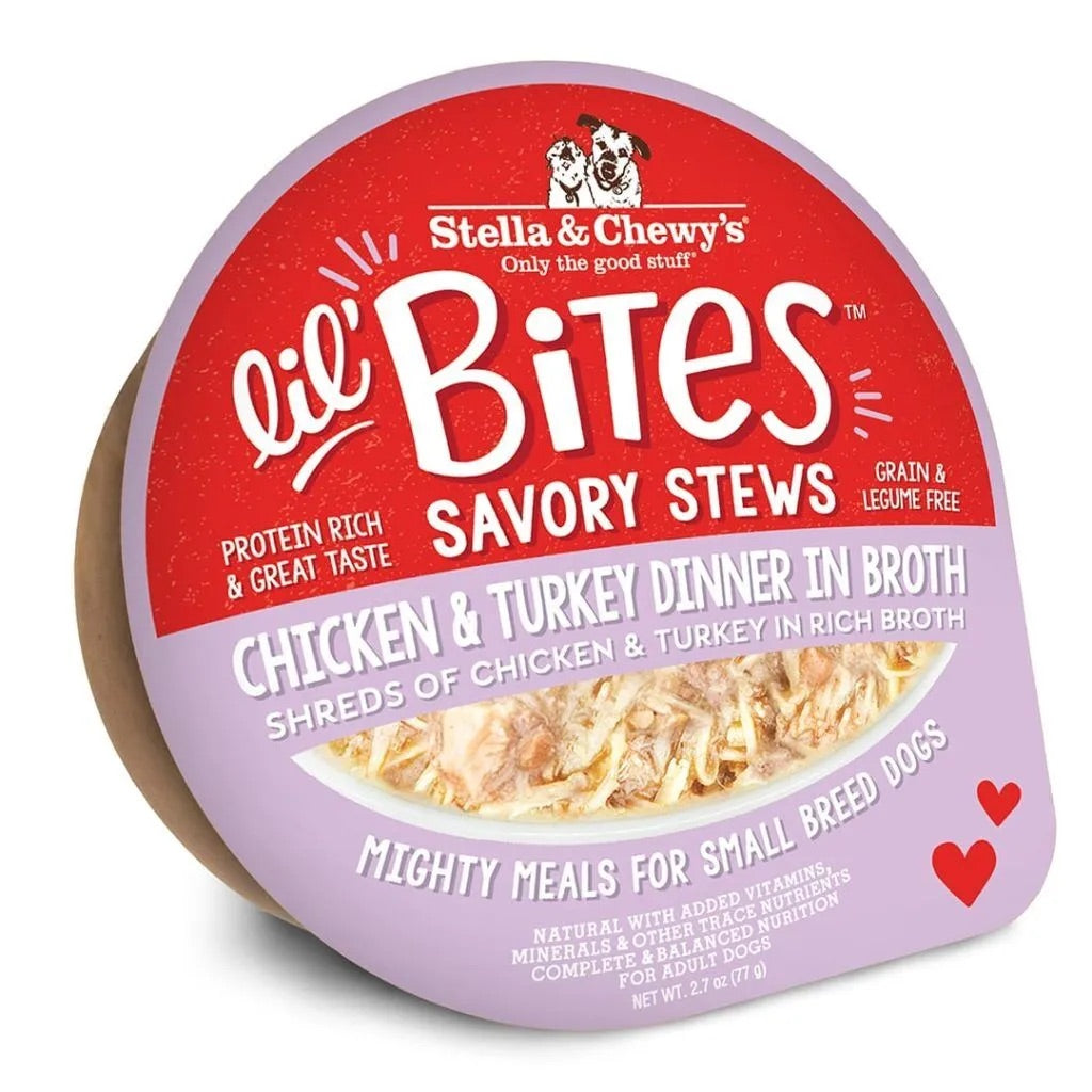 Shredded Chicken & Turkey Wet Food for Small Breed Dogs