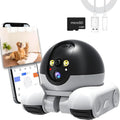 WiFi Pet Camera with Dual-Lens, Laser Play & Two-Way Audio