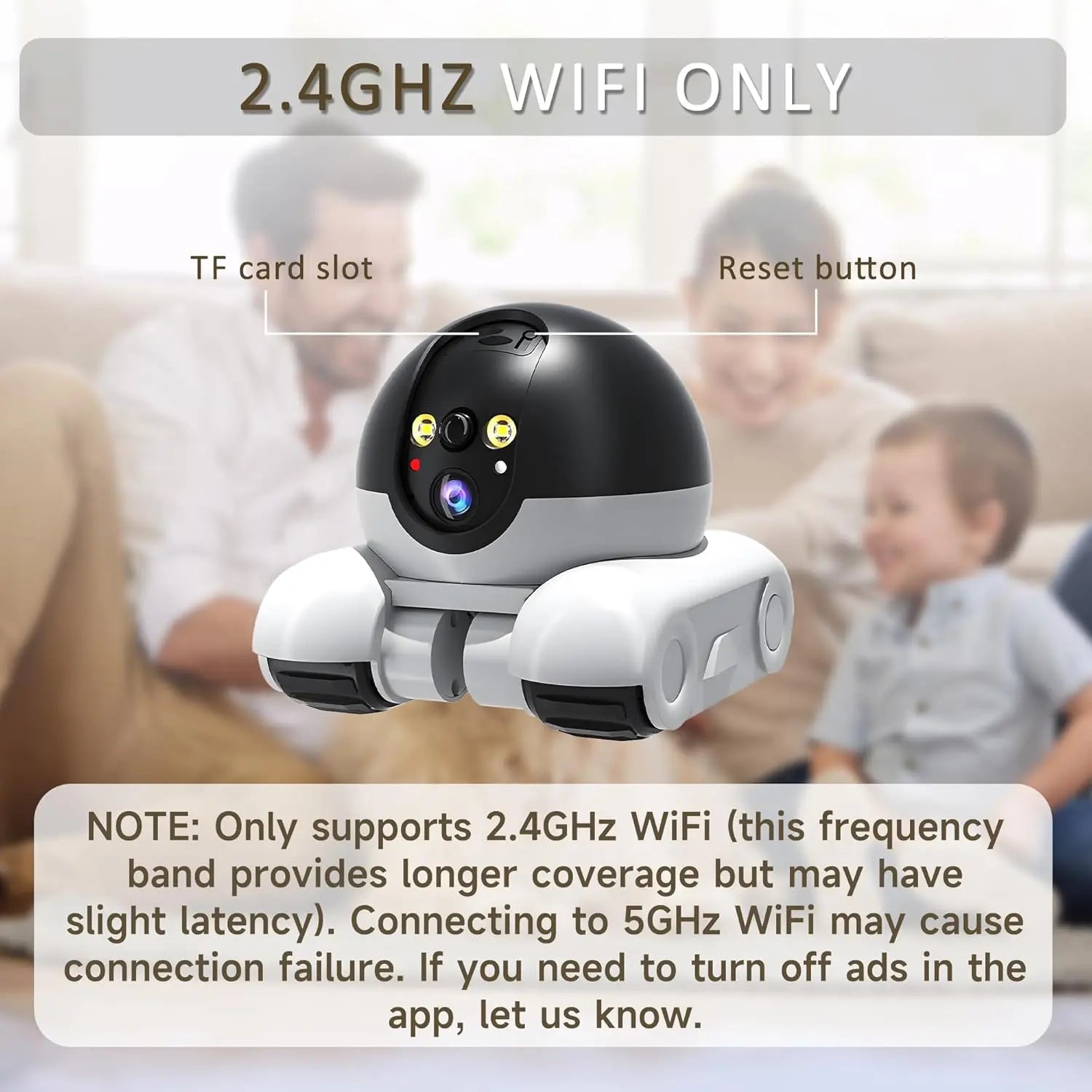 WiFi Pet Camera with Dual-Lens, Laser Play & Two-Way Audio