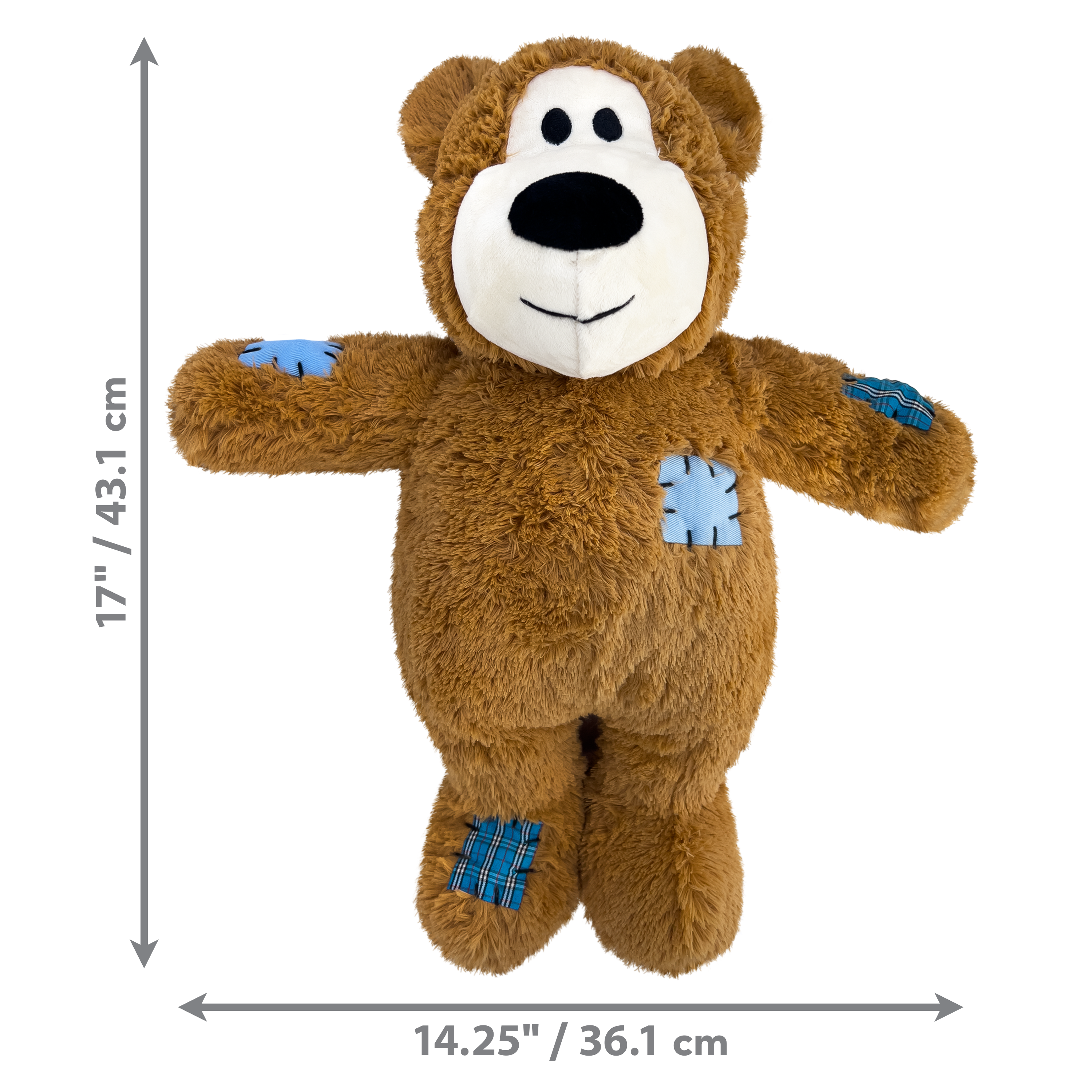 KONG Wild Knots Bear Dog Toy with Knotted Rope Skeleton