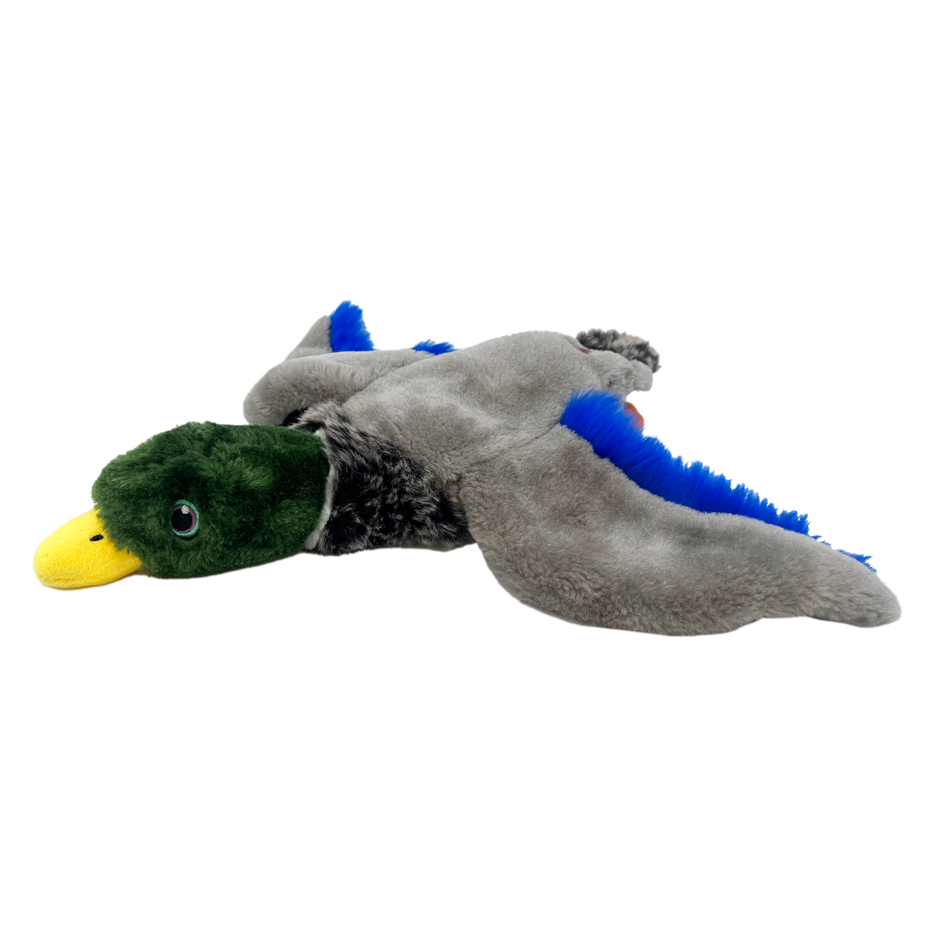 Plush Floppy Dog Toy with Squeaker and Minimal Stuffing