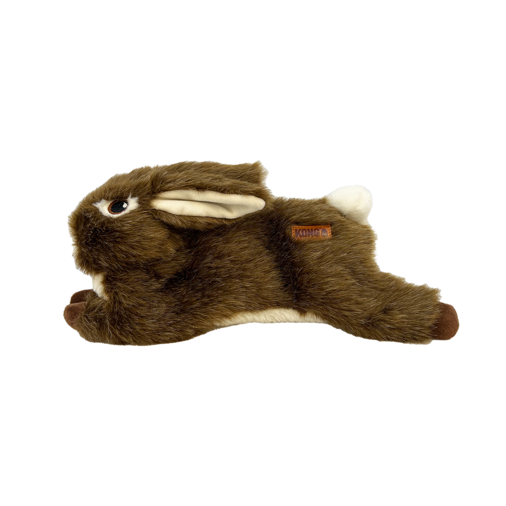 Plush Dog Toy with Squeaker and Minimal Stuffing
