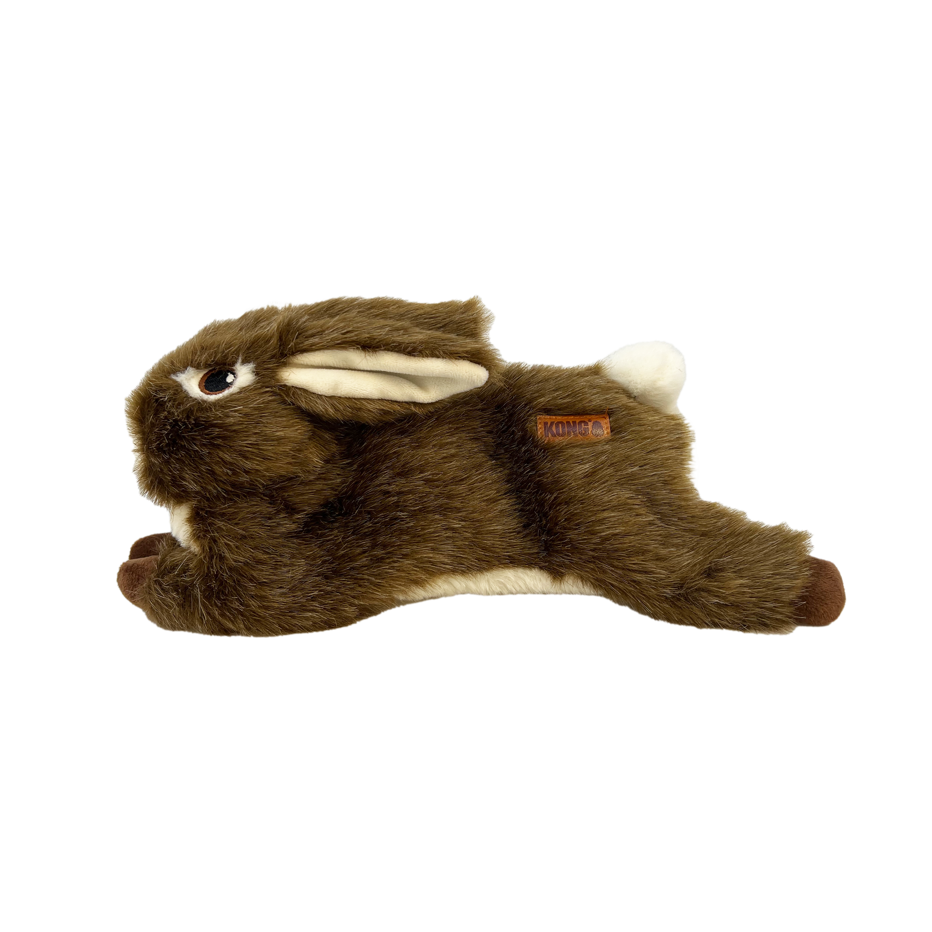 Plush Dog Toy with Squeaker and Minimal Stuffing