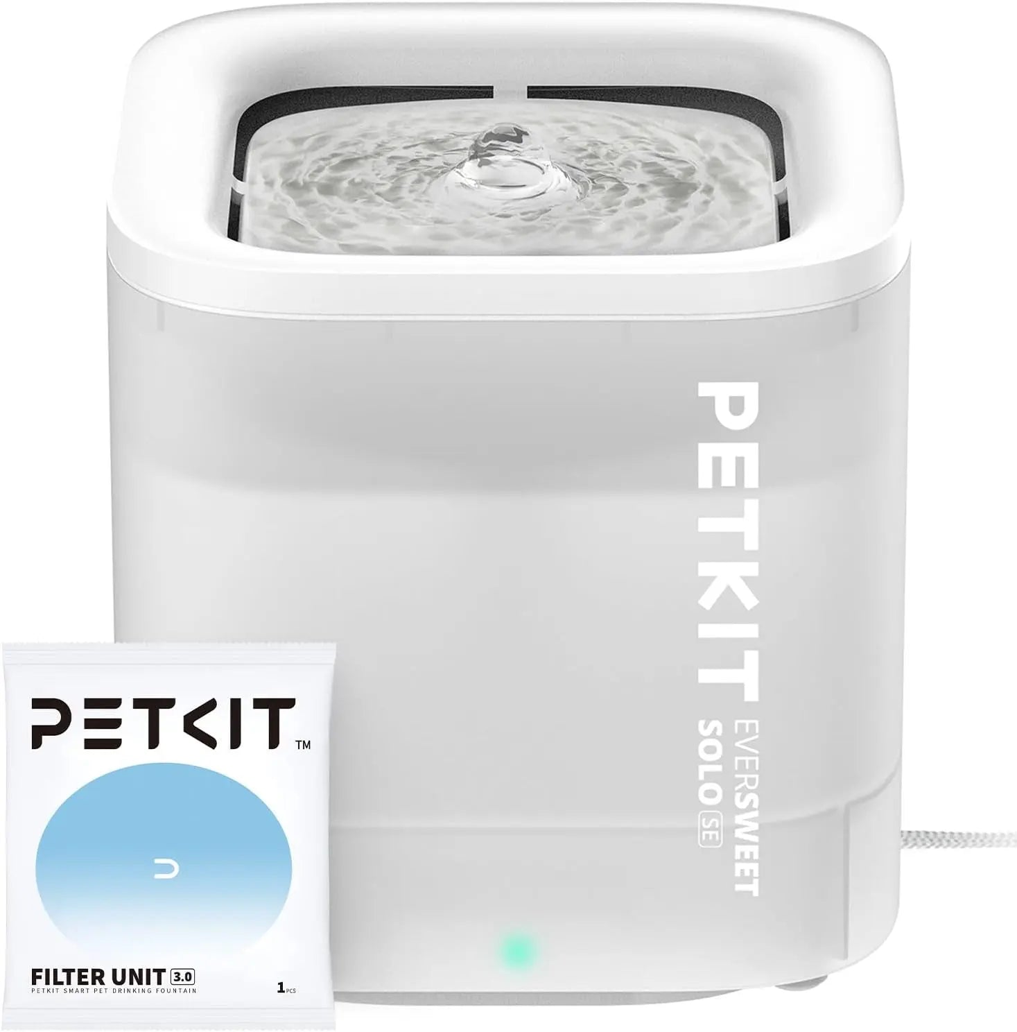 Wireless Pet Water Fountain for Cats and Small Dogs, 1.85L Capacity