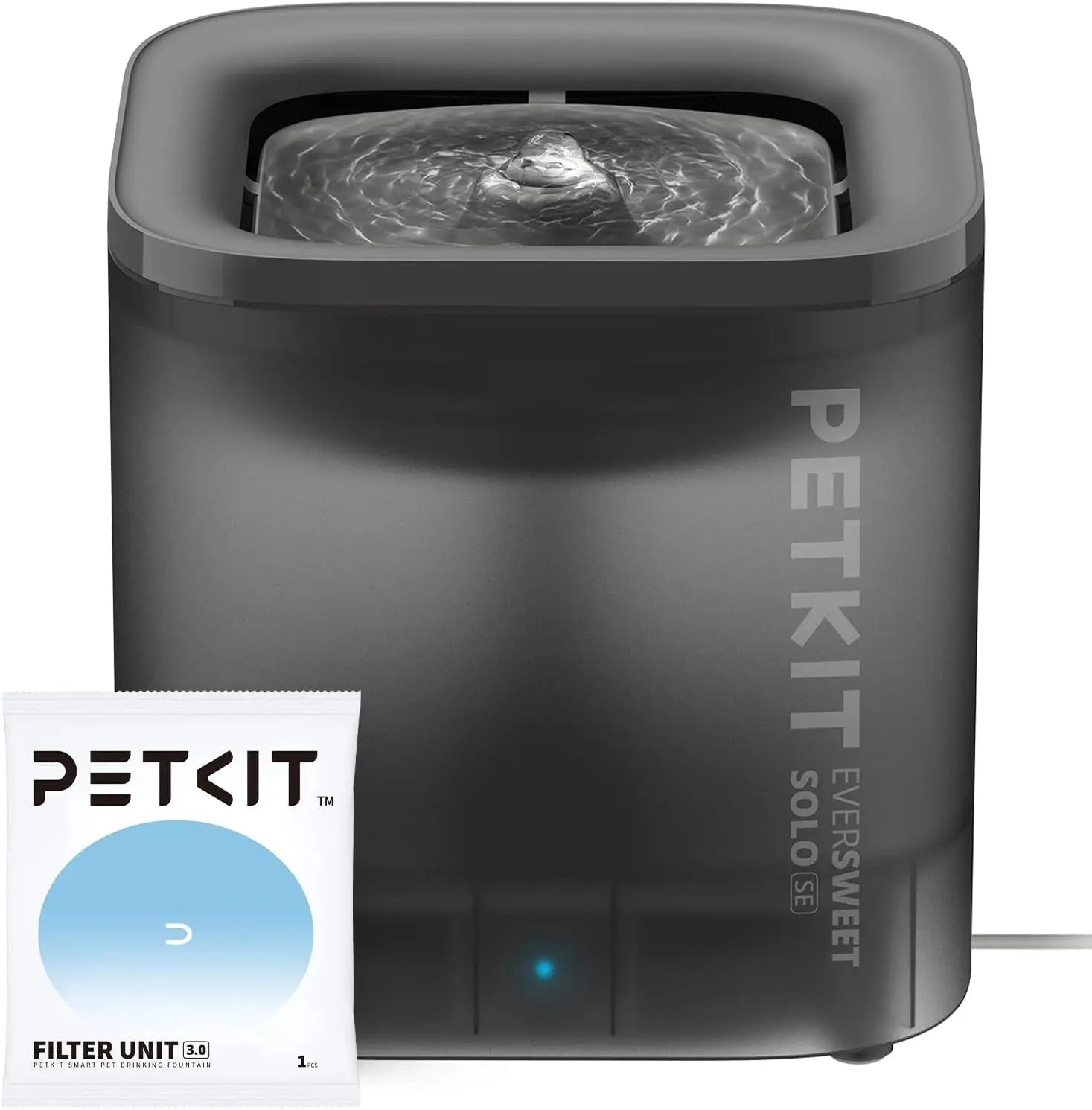 Wireless Pet Water Fountain for Cats and Small Dogs, 1.85L Capacity