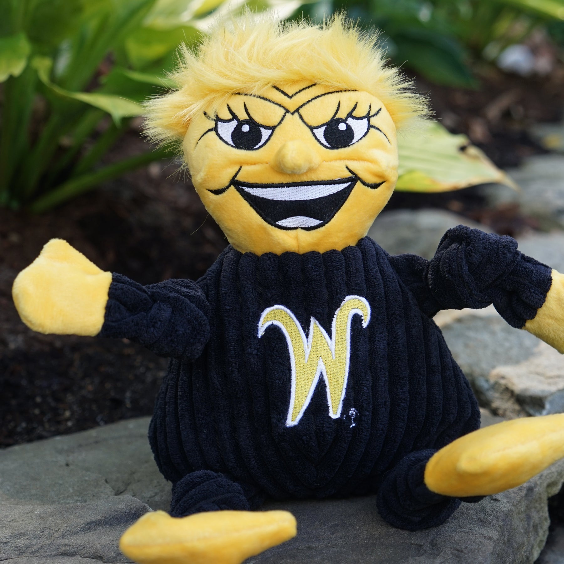 Wichita State WuShock Knottie Plush Dog Toy with Squeakers