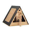 Wooden Cat House – Black
