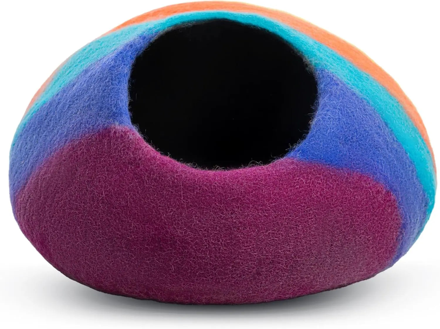 Handmade Merino Wool Felt Cat Cave Bed