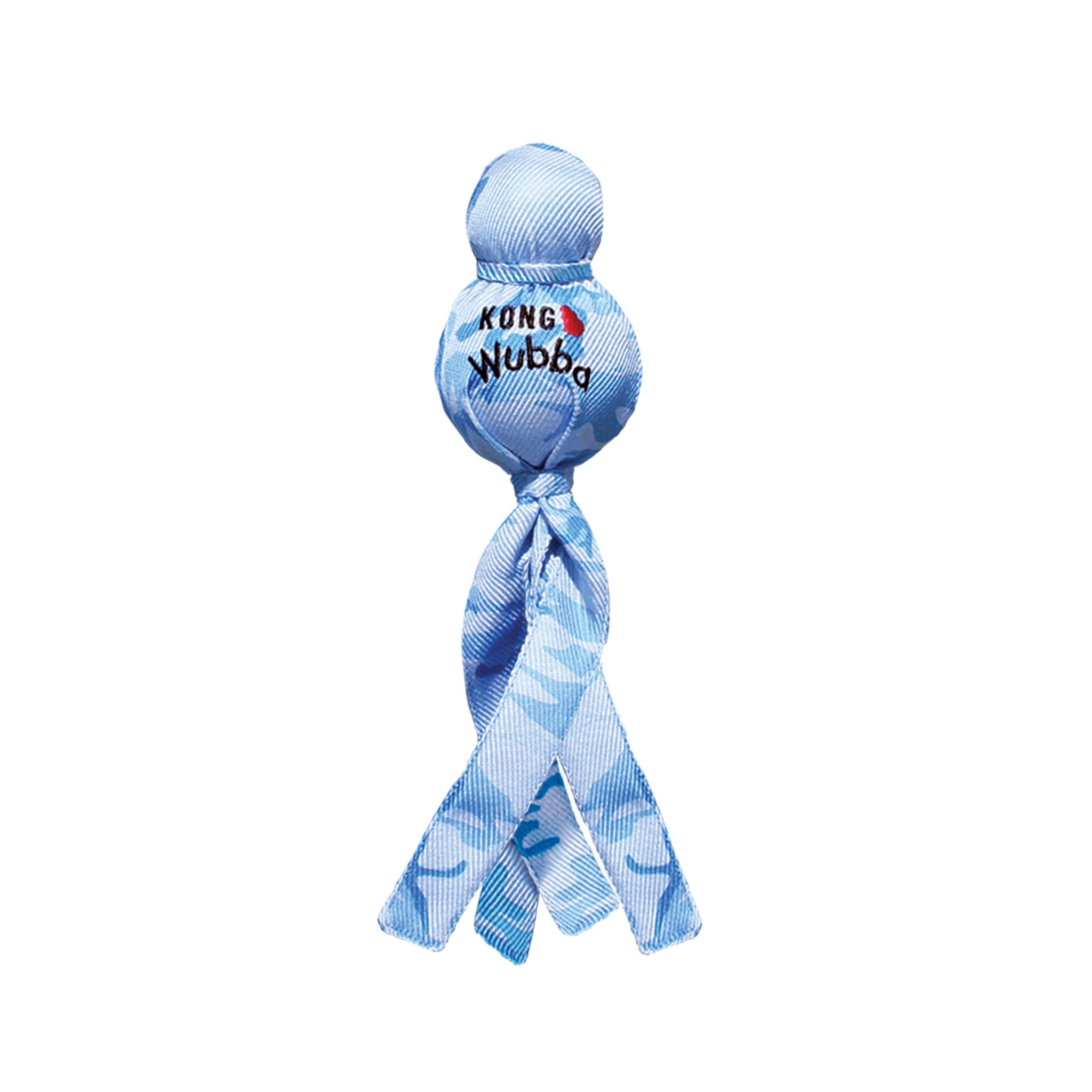 KONG Camo Wubba Dog Toy with Squeaker and Floppy Tails