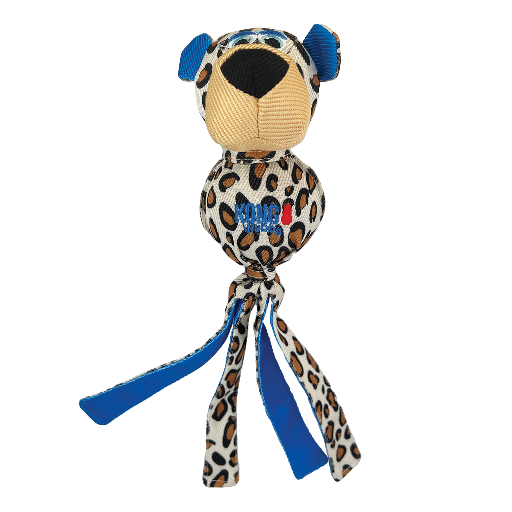 KONG Wubba Zoo Dog Toy with Floppy Tails and Squeaker
