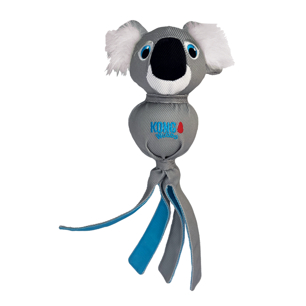 KONG Wubba Zoo Dog Toy with Squeaker and Floppy Tails