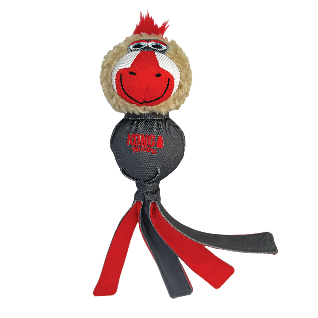 KONG Wubba Zoo Dog Toy with Squeaker and Floppy Tails